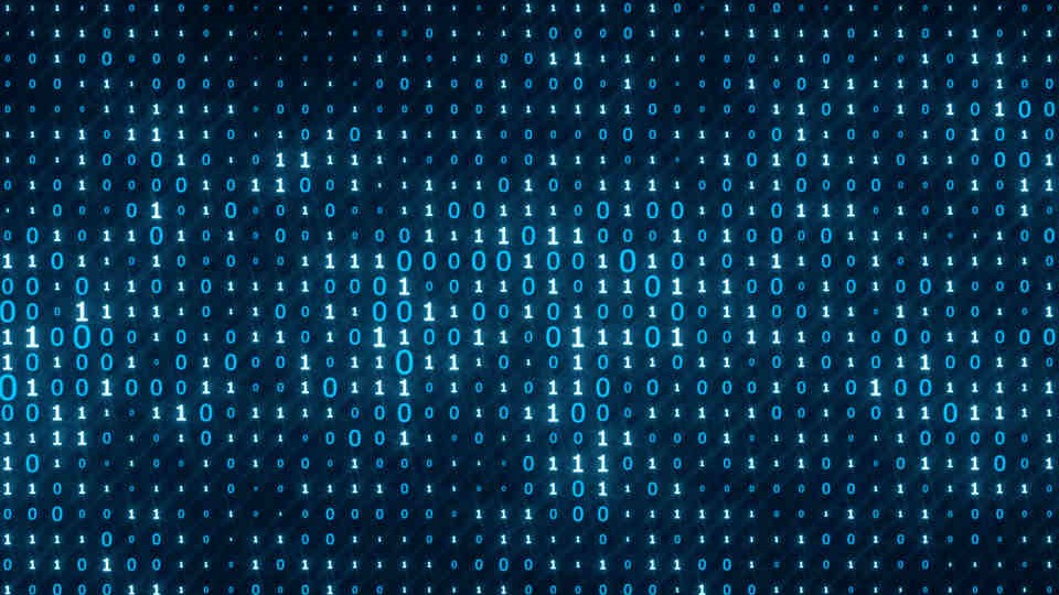 numbers on a black background