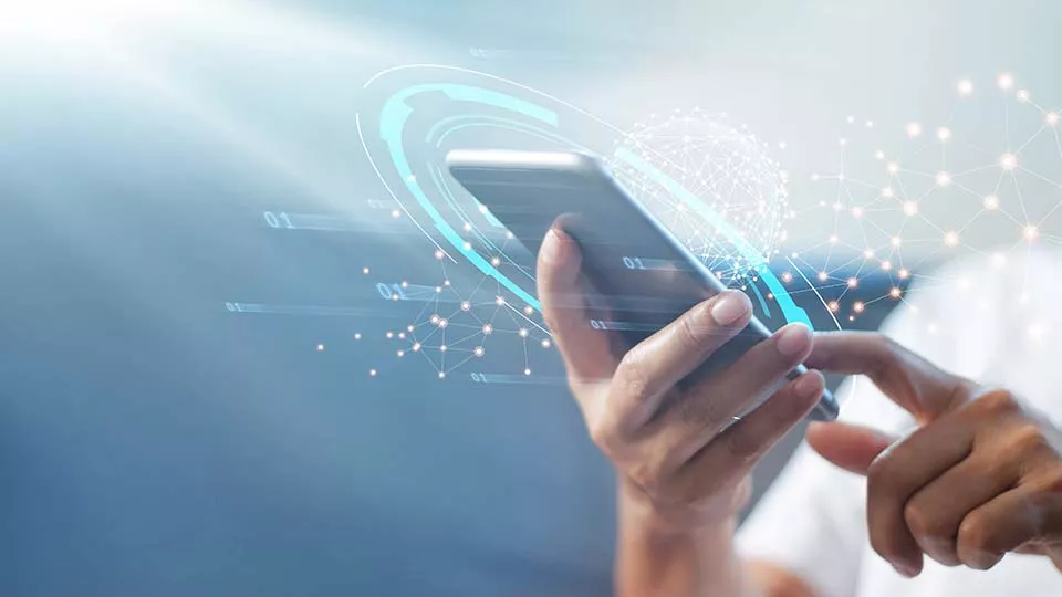 somebody is clicking on the phone