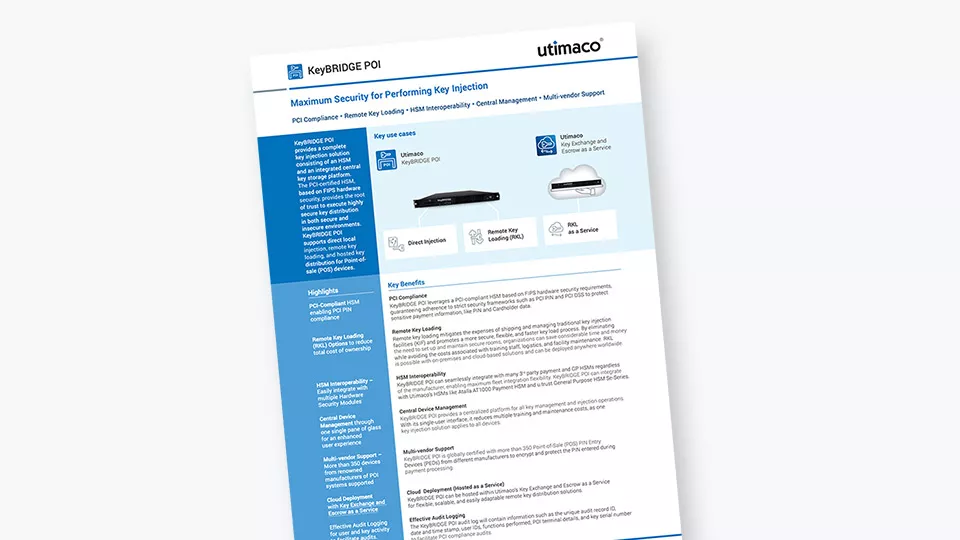 KEYBRIDGE POI Datasheet